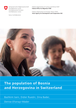 The Population of Bosnia and Herzegovina in Switzerland