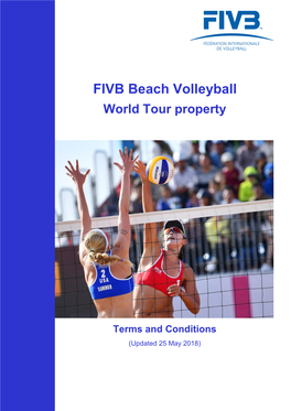 FIVB Beach Volleyball World Tour Propertyterms and Conditions