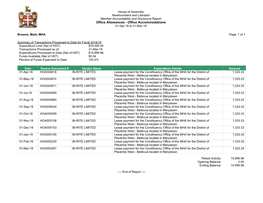 Office Allowances - Office Accommodations 01-Apr-18 to 31-Mar-19