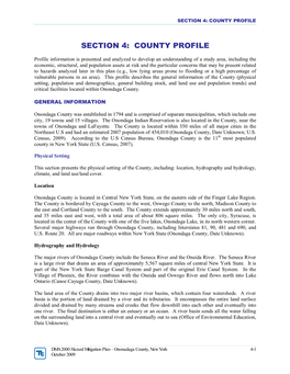 Section 4: County Profile