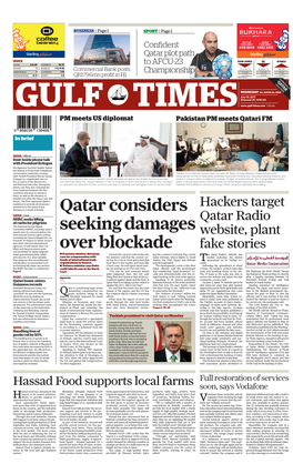 Qatar Considers Seeking Damages Over Blockade