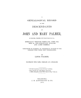 John and Mary Palmer