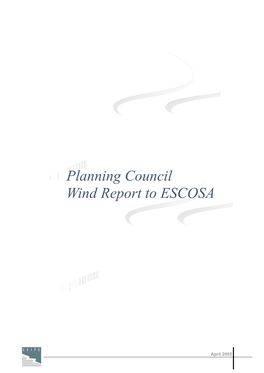 Planning Council Wind Report to ESCOSA