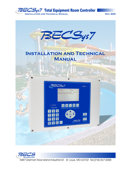 Becsys7 Installation and Technical Manual