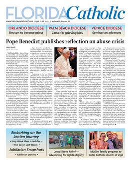 Pope Benedict Publishes Reflection on Abuse Crisis