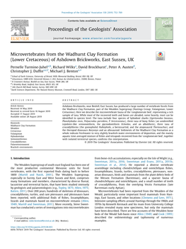 Microvertebrates from the Wadhurst Clay Formation (Lower Cretaceous