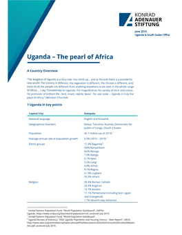 Uganda – the Pearl of Africa
