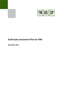 Draft State Investment Plan for FSM