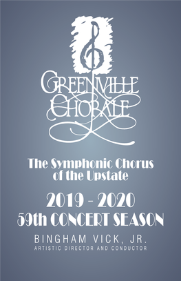 The Greenville Chorale 2019-2020 59Th Concert Season Mozart And