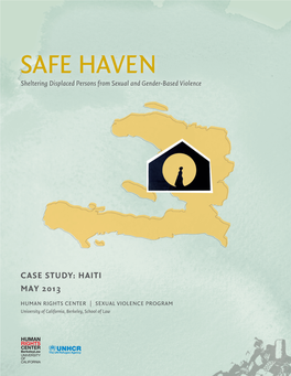 SAFE HAVEN SAFE Fromsheltering Displaced Persons Violence Sexual and Gender-Based