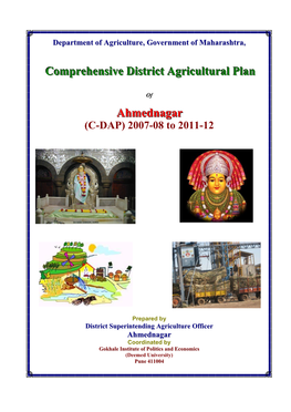 Comprehensive District Agricultural Plan Ahmednagar