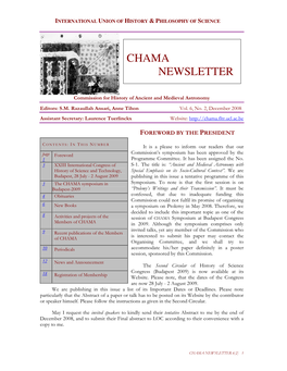 Chama Newsletter