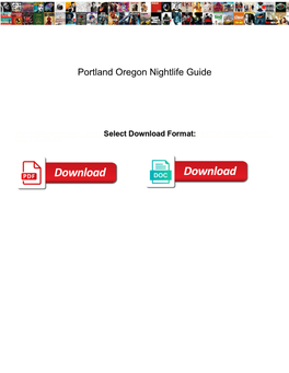 Portland Oregon Nightlife Guide