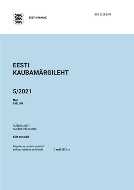 Eesti Kaubamärgileht 5/2021 3