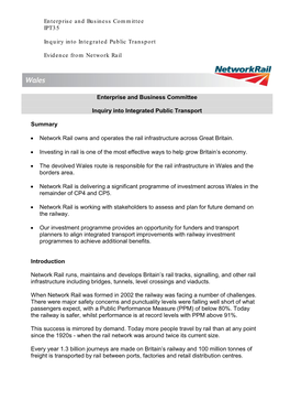 Consultation Response IPT35. Network Rail