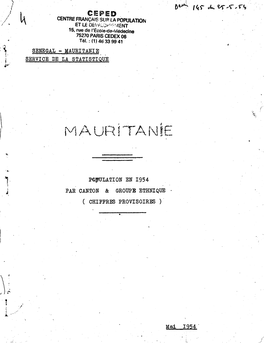 CEP ED CENTRE FRANÇAIS SUR LA POPULATION ET ~E Ol:V~I..:Jr'~''..:'.'Llent 15, Rue De L'école-De-Nlédecine 75270 PARIS CEDEX 06 Tél