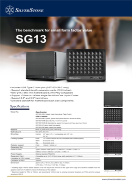 The Benchmark for Small Form Factor Value SG13