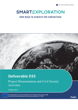 Deliverable D33 Project Dissemination and Civil Society Activities