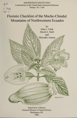 Contributions from the United States National Herbarium Volume 54: 1-180