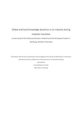 Global and Local Knowledge Dynamics in an Industry During Modular Transition