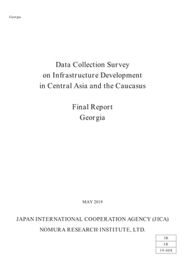 Data Collection Survey on Infrastructure Development in Central Asia and the Caucasus