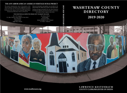 Washtenaw County Directory 2019-2020