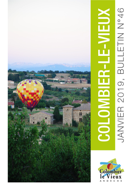 Colombier-Le-Vieux Janvier 2019, Bulletin N°46 L’Édito