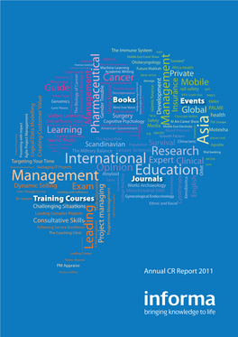 Annual CR Report 2011 Map Overview