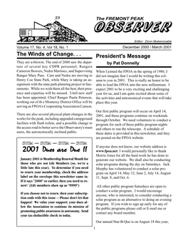 Newsletter Dec'99