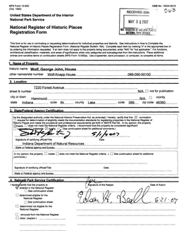 National Register of Historic Places Registration Form (National Register Bulletin 16A)