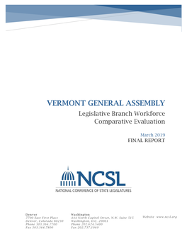 NCSL Final Report March 2019