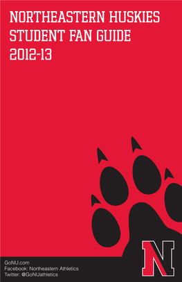 Northeastern Huskies Student Fan Guide 2012-13