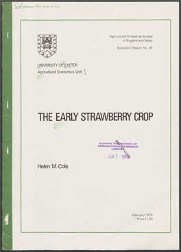 The Early Strawberry Crop