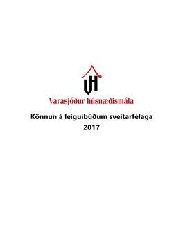 Könnun Á Leiguíbúðum Sveitarfélaga 2017