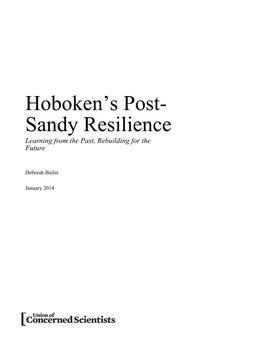 Hoboken's Post- Sandy Resilience