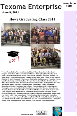 Howe Graduating Class 2011