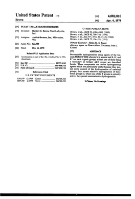 United States Patent (19) 11) 4,082,810 Brown 45) Apr