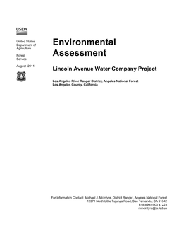 NEPA--Environmental Assessment