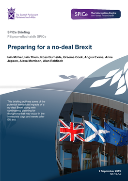 Preparing for a No-Deal Brexit