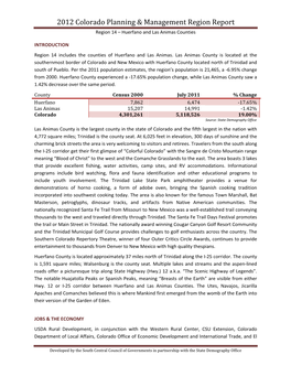 2012 Colorado Planning & Management Region Report