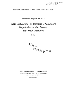 Compute Photometric Magnitudes of the Planets and Their Satellites