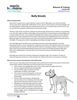 Bully Breeds