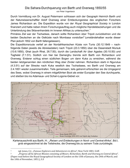Die Sahara-Durchquerung Von Barth Und Overweg 1850/55 Von Peter Vogenbeck