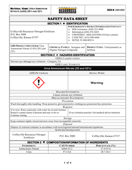 Safety Data Sheet