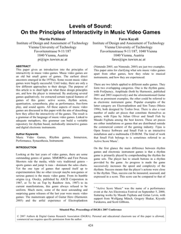 On the Principles of Interactivity In