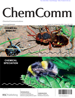 Chemical Communication by Behaviour-Guiding Olfactory Signals