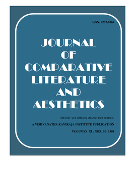 Journal of Comparative Literature and Aesthetics