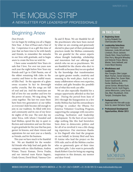 The Mobius Strip a Newsletter for Leadership Professionals