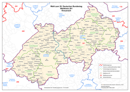 Wahl Zum 20. Deutschen Bundestag Wahlkreis 201 Kreuznach