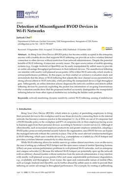Detection of Misconfigured BYOD Devices in Wi-Fi Networks